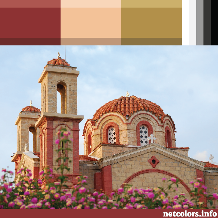 website color inspiration church with flowers photo from pixabay